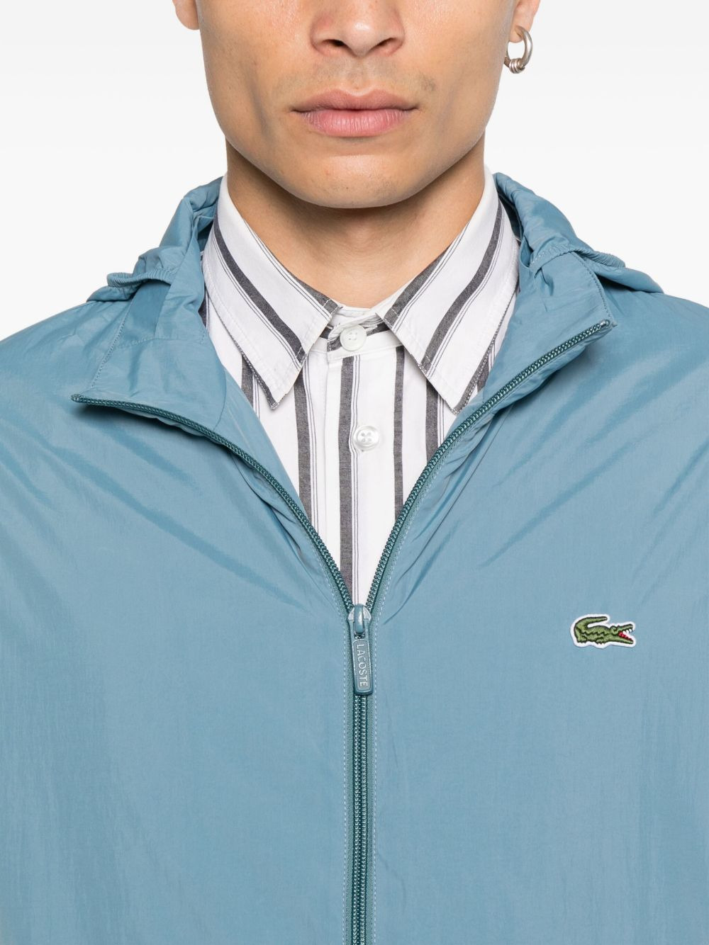 hooded zip-up jacket - 5
