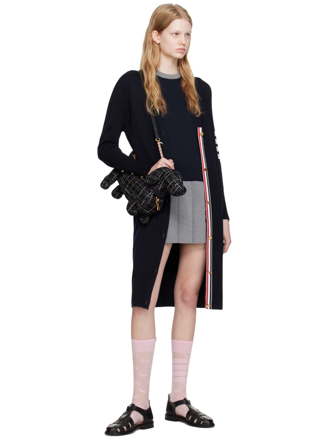 Thom Browne Black Mini Hector Bag | REVERSIBLE