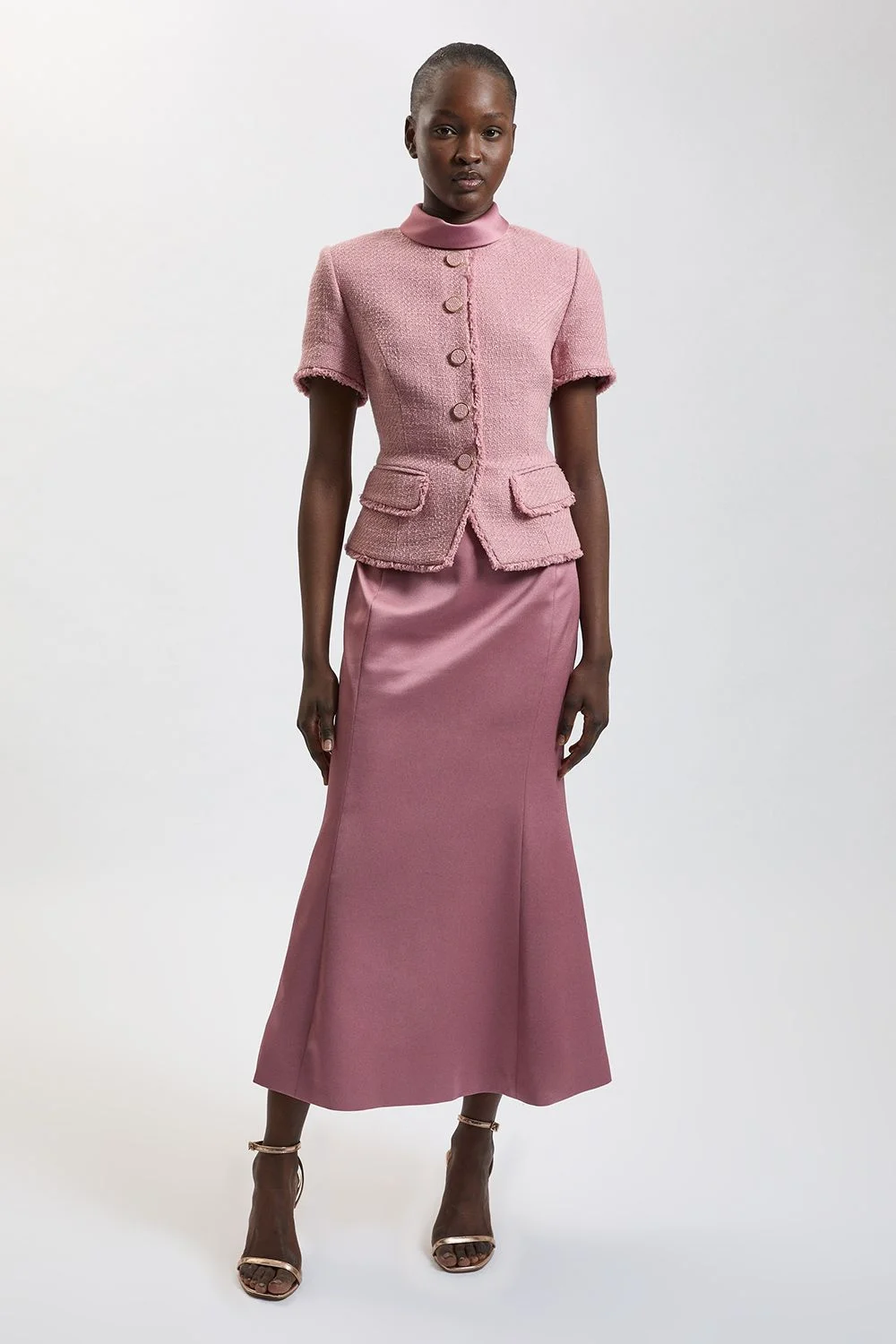 Texture Tweed Maxi Dress - 1