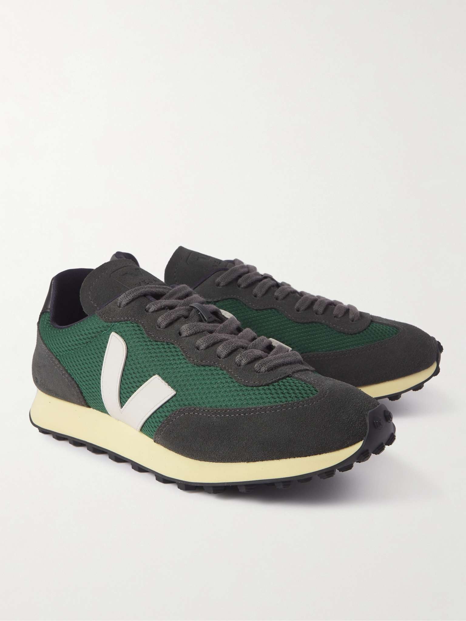 Rio Branco Leather and Rubber-Trimmed Alveomesh and Suede Sneakers - 4