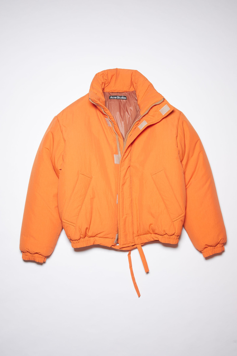 Padded nylon jacket - Pumpkin orange 1