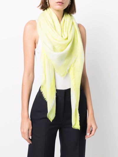 Faliero Sarti check-print knitted scarf outlook