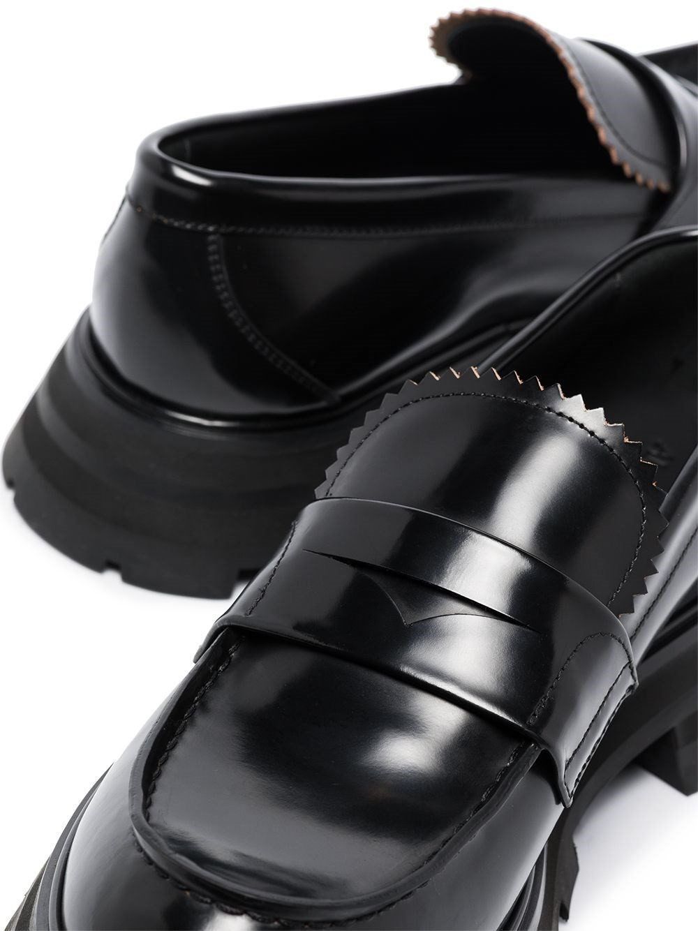 BRUSHED LEATHER LOAFERS - 2