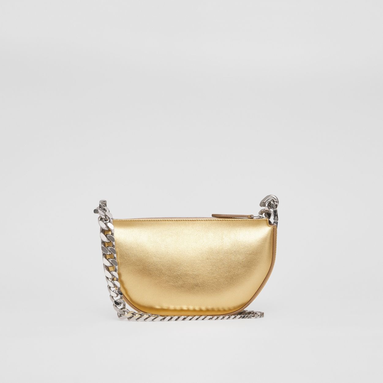 Mini Metallic Lambskin Zip Olympia Bag - 8