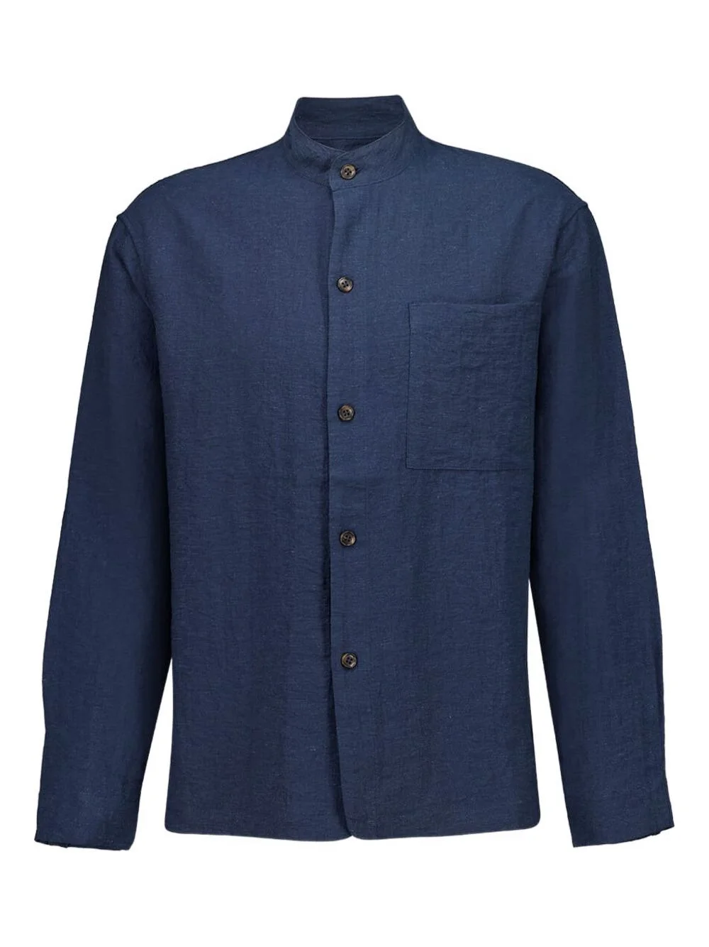 mandarin-collar shirt - 1