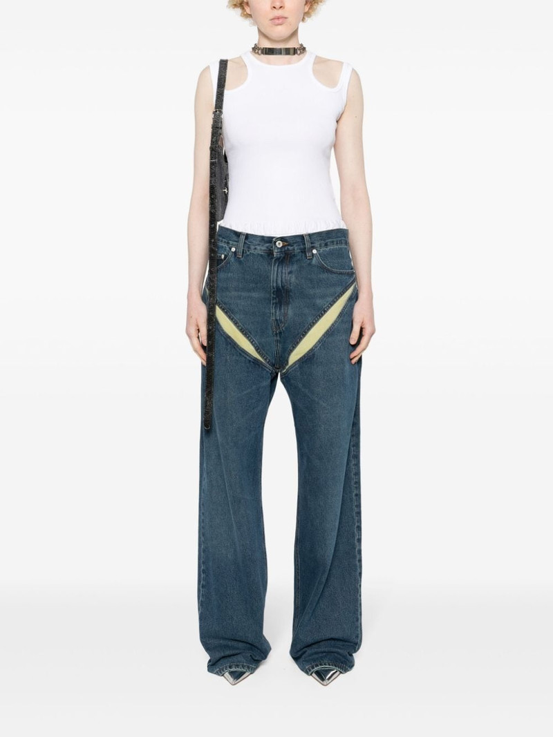 Y/Project cut-out detail jeans outlook