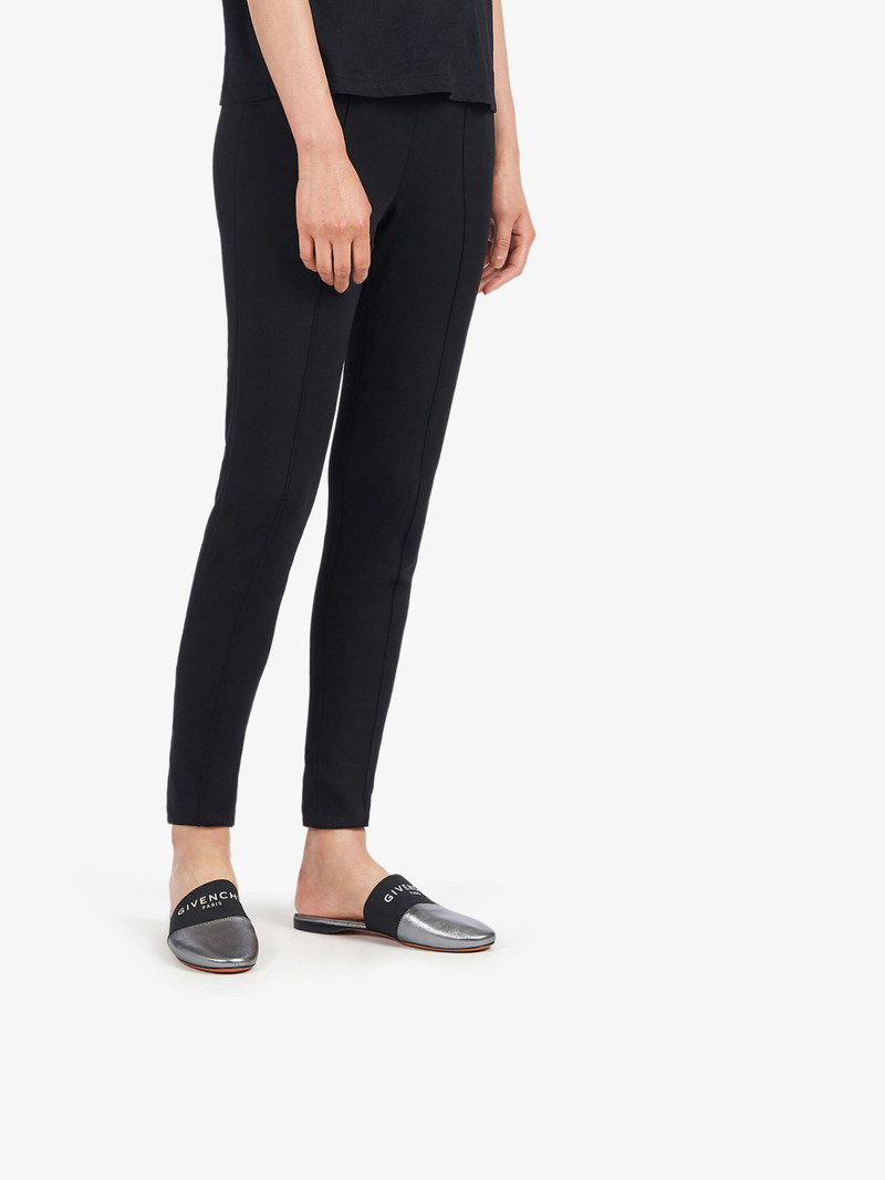 Givenchy GIVENCHY PARIS flat mules in metallic leather outlook