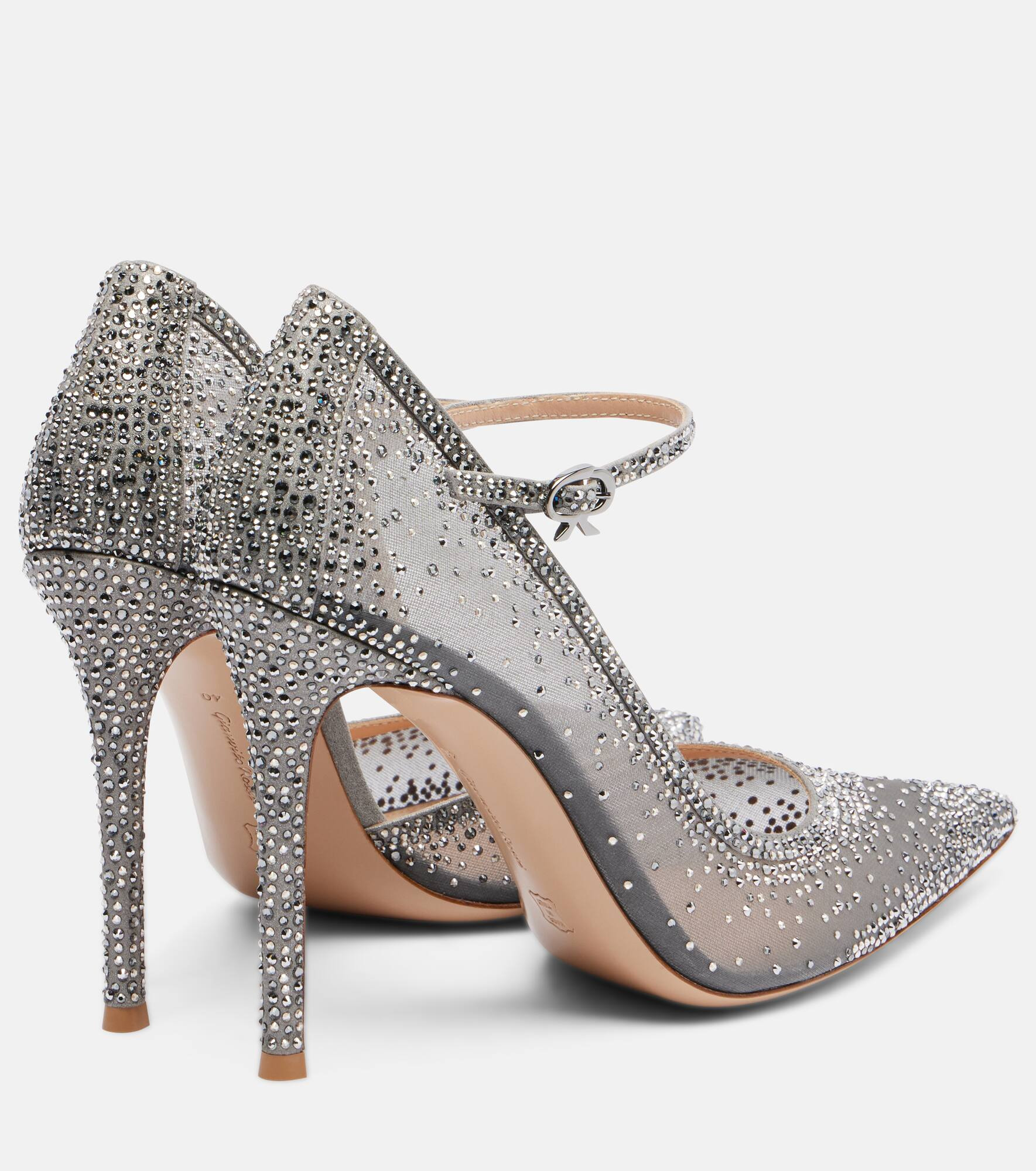 Rania 105 embellished suede Mary Jane pumps - 2
