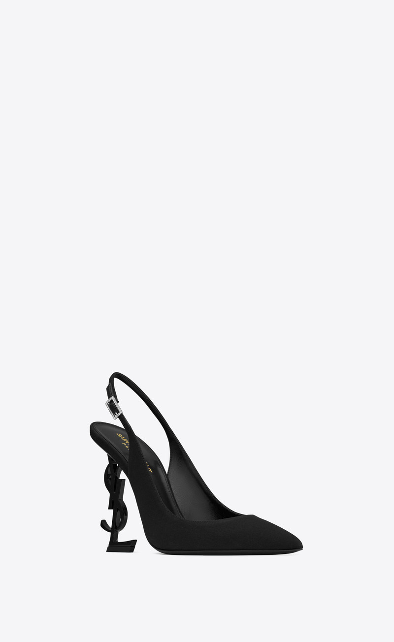 opyum slingback pumps in crepe de chine 4