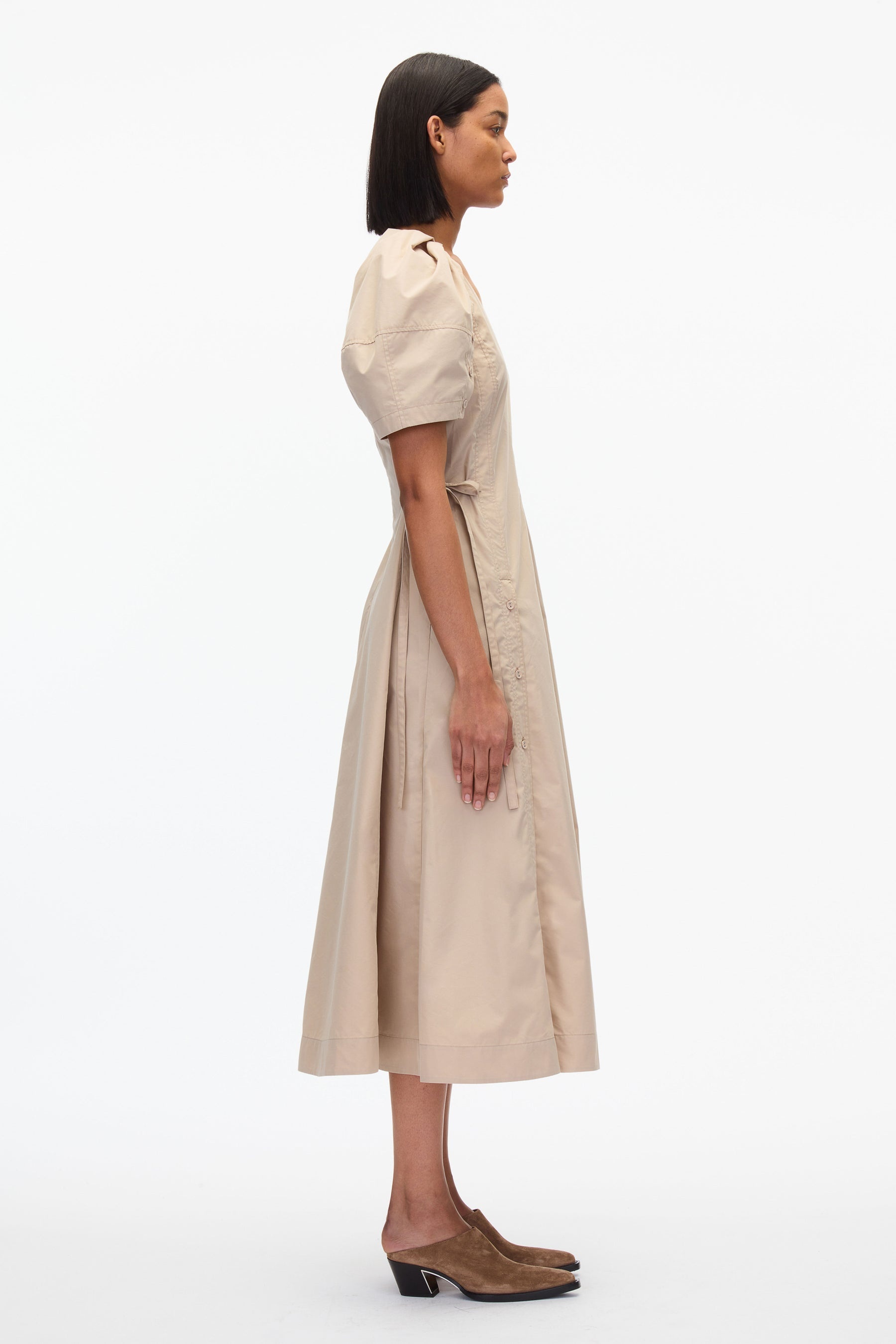 Bloom Sleeve V-Neck Dress - 3