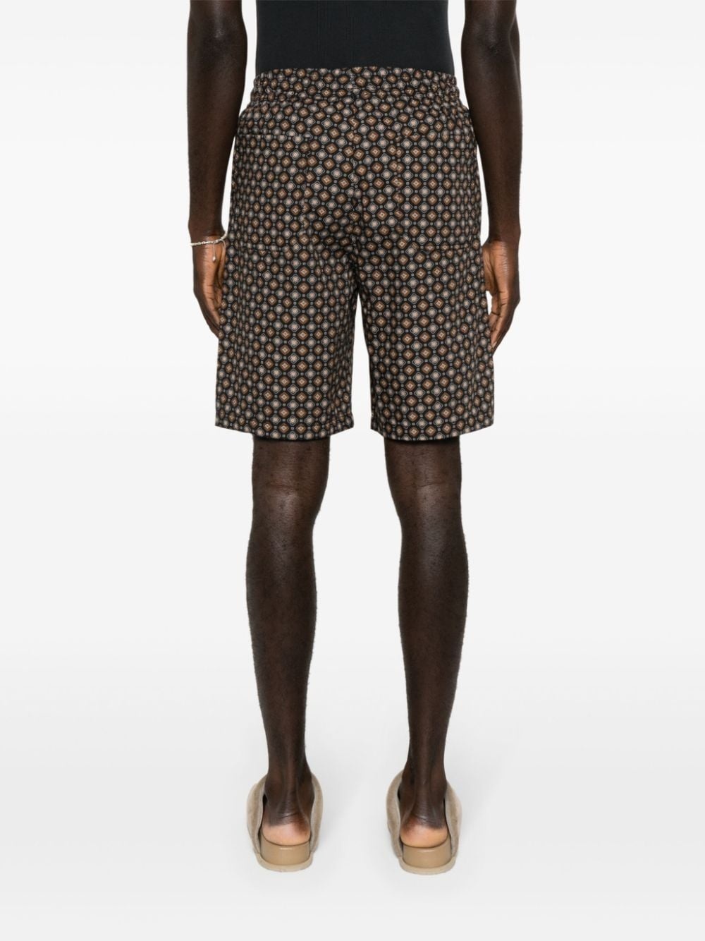 Vincento geometric-pattern shorts - 4