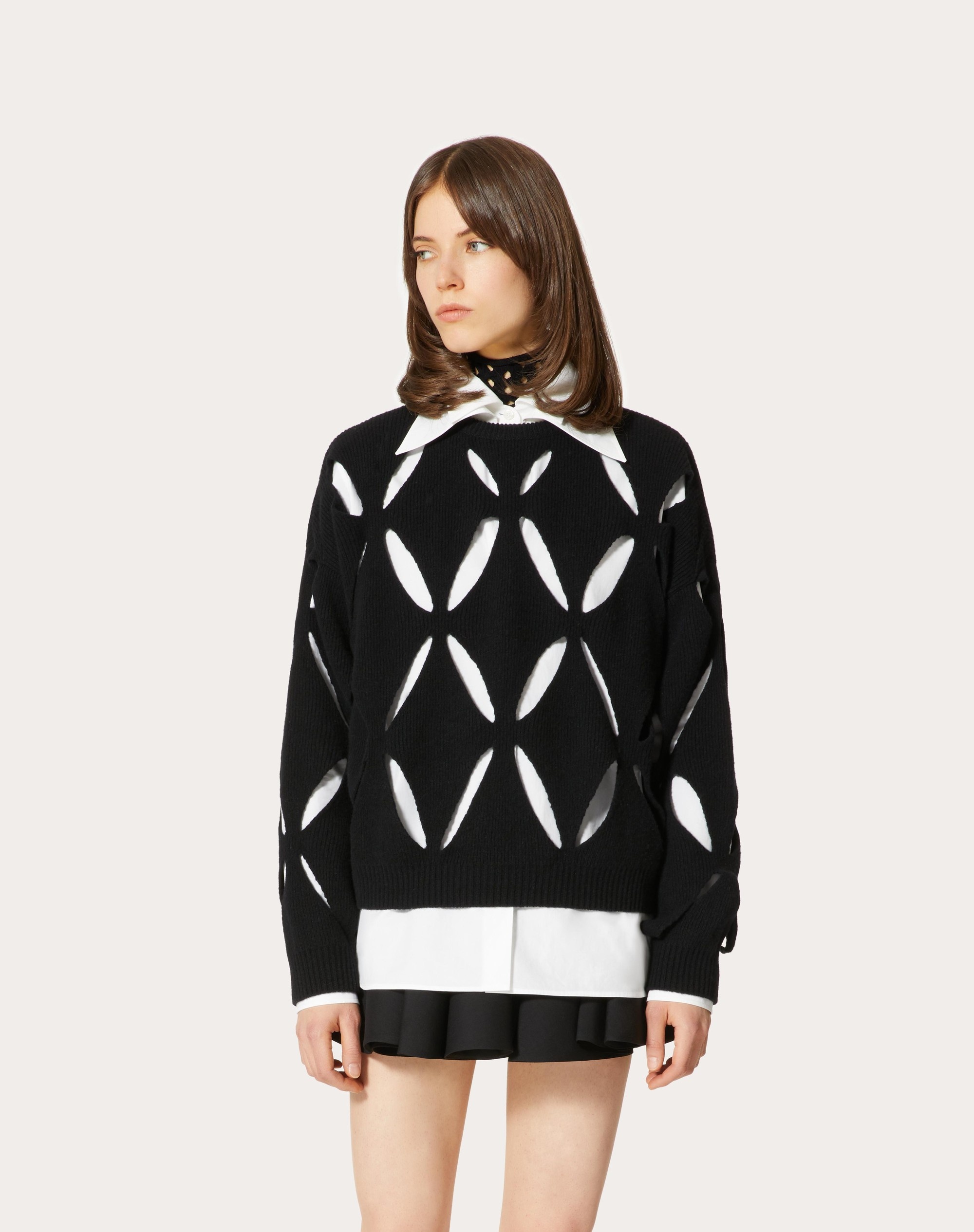EMBROIDERED WOOL SWEATER - 3