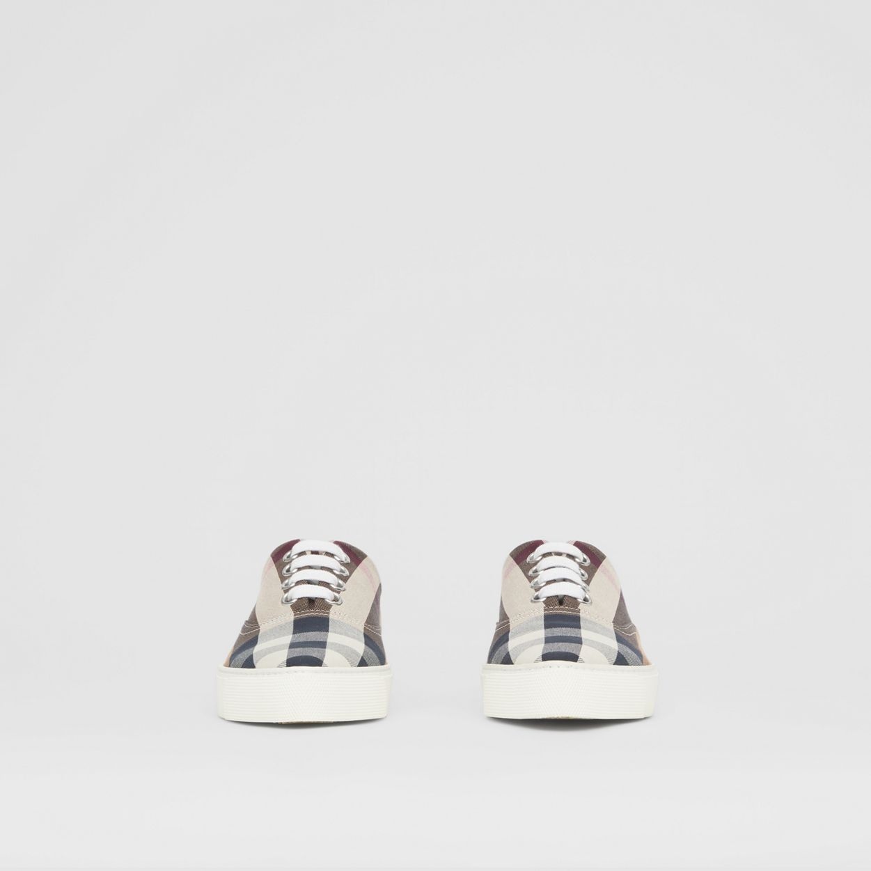 Bio-based Sole Check Cotton Point-toe Sneakers - 5