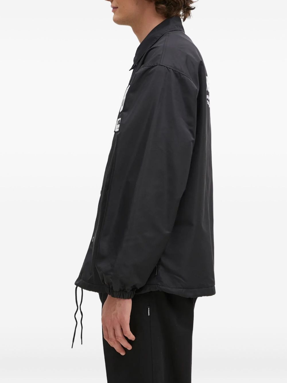 logo-patch coach jacket - 2