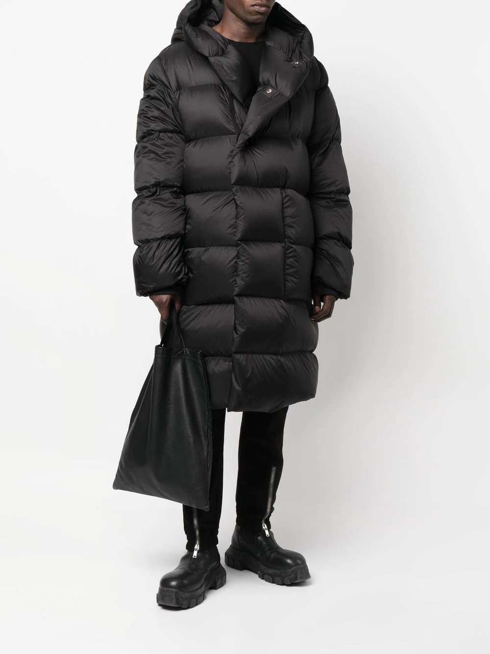 feather-down padded coat - 2