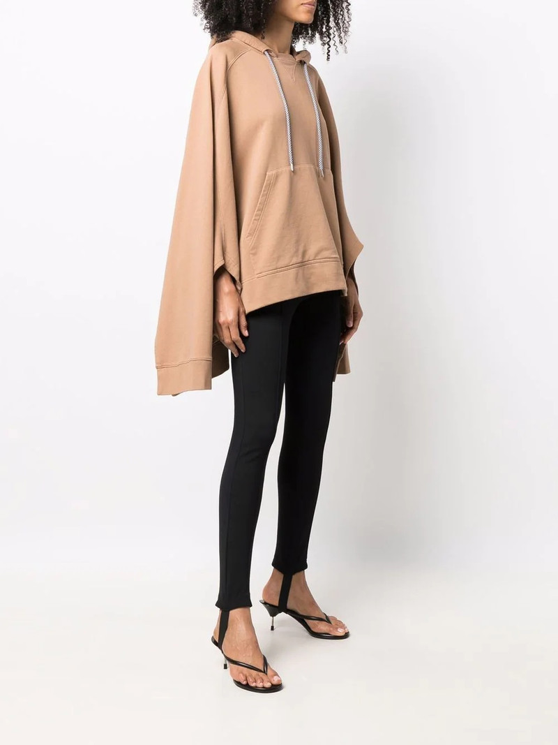 hooded draped poncho 3
