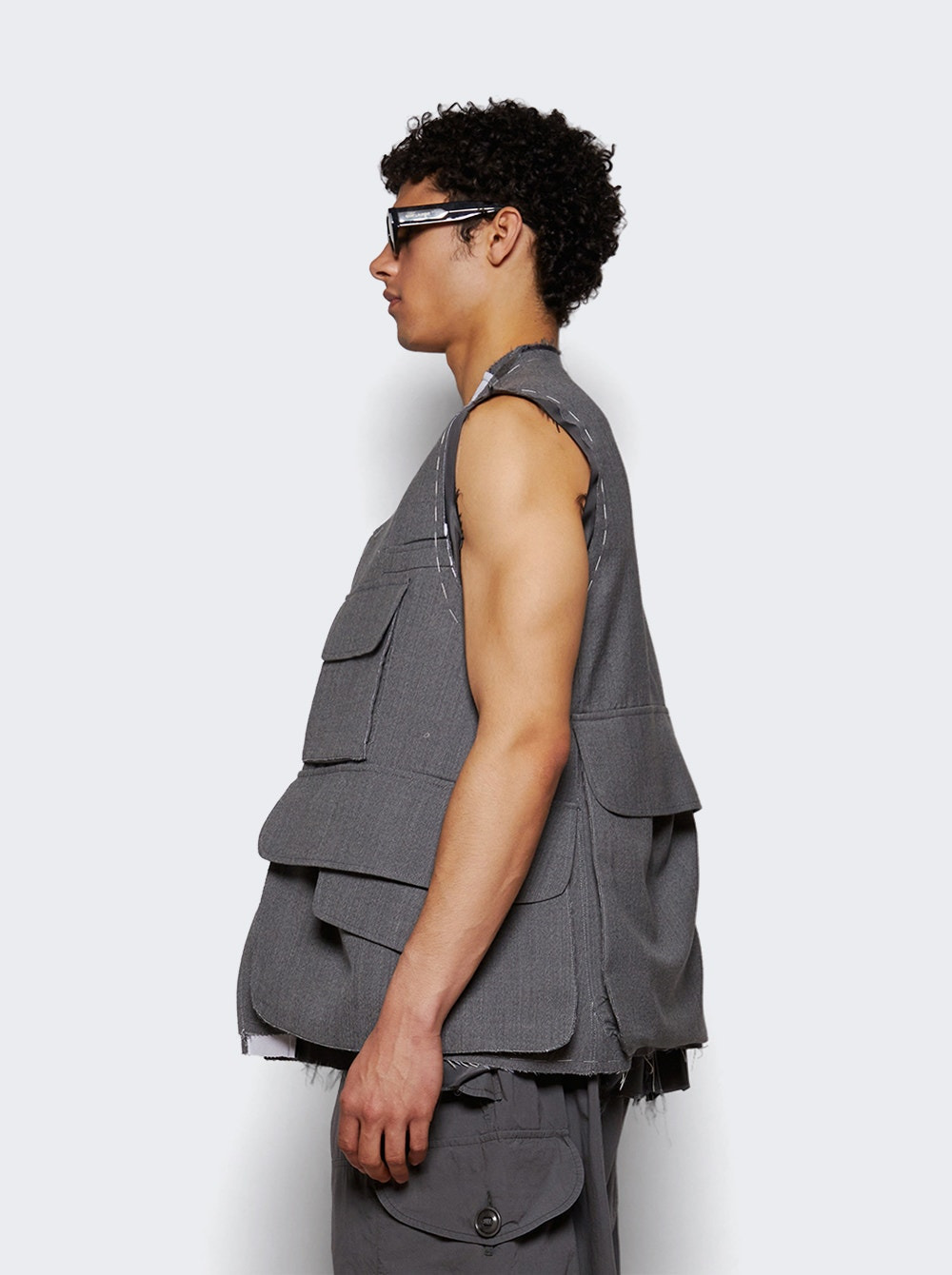Gilet Vest Grey Melange - 3