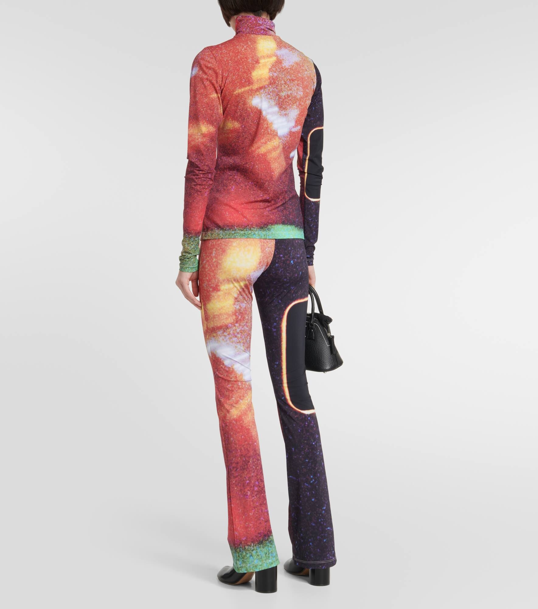 Printed turtleneck top - 3