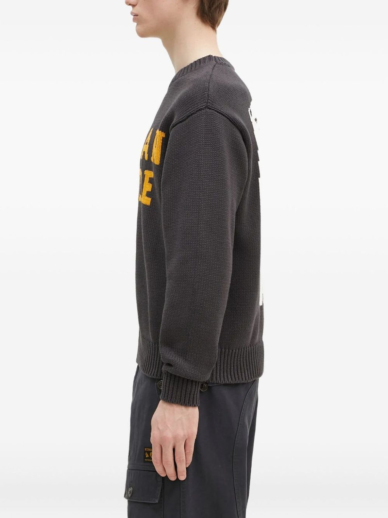 Human Made logo-intarsia sweater outlook