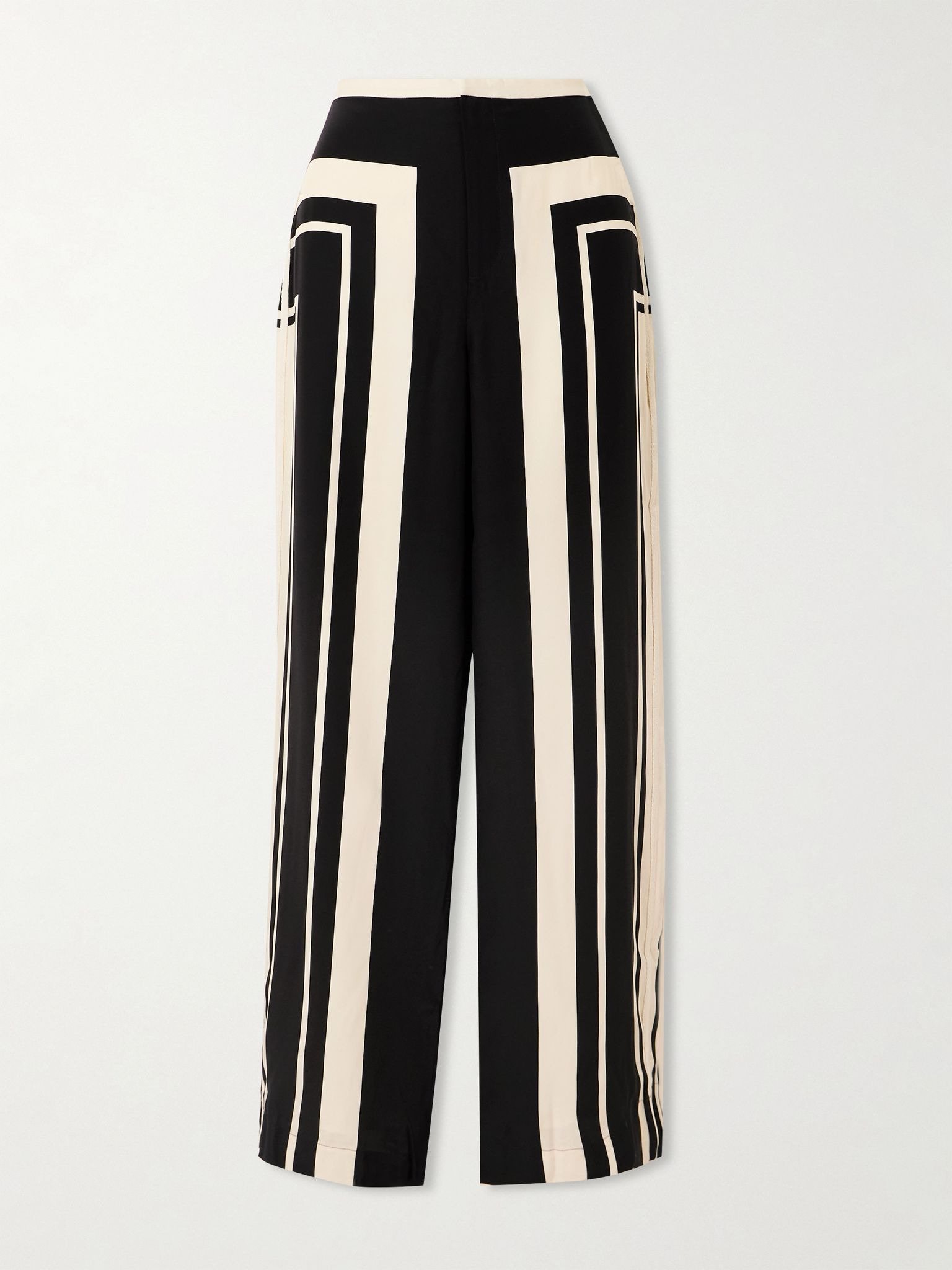 Pietra printed silk-crepe wide-leg pants Multi - 1