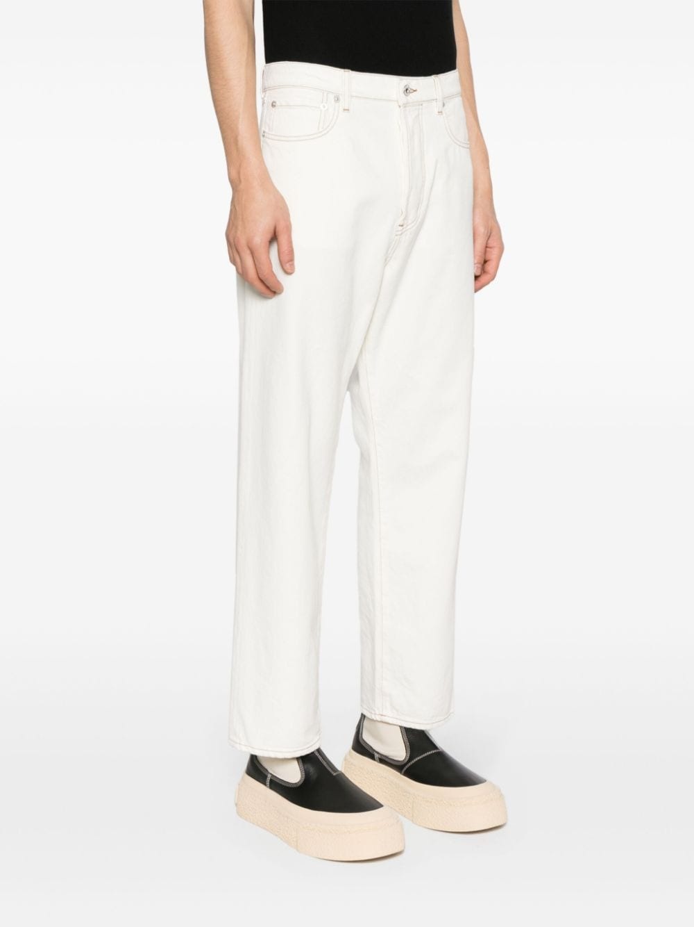 Asagao cropped straight-leg jeans - 3