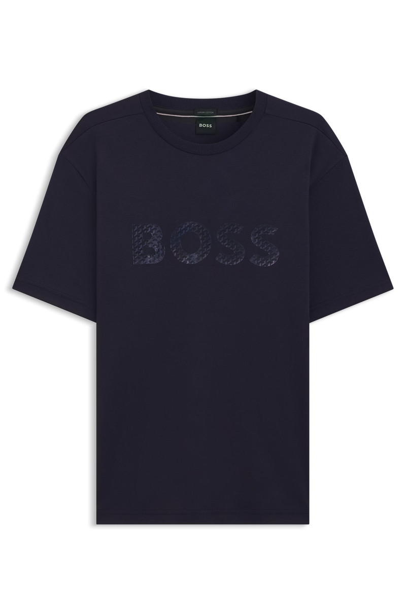 STRUCTURED-LOGO T-SHIRT IN COTTON JERSEY 1