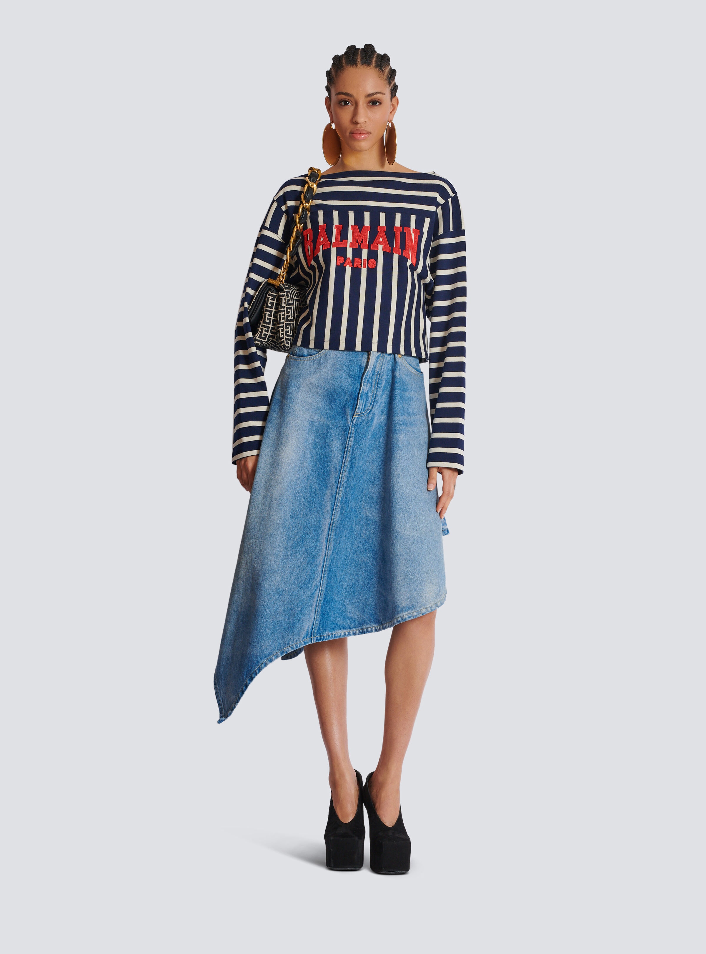 Striped Balmain Baseball top - 2