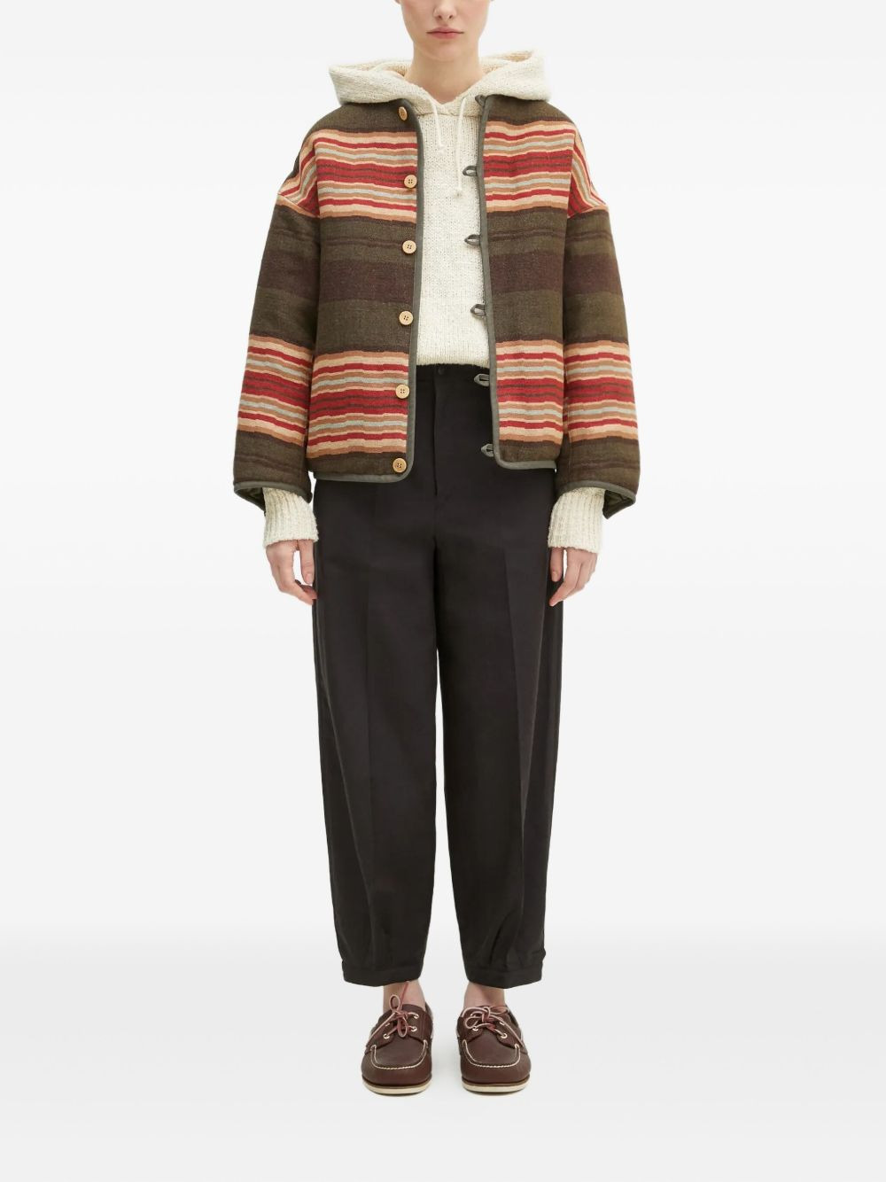 button-fastening reversible jacket - 2