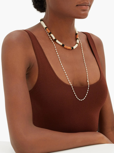 Isabel Marant Beaded gold-tone necklace outlook