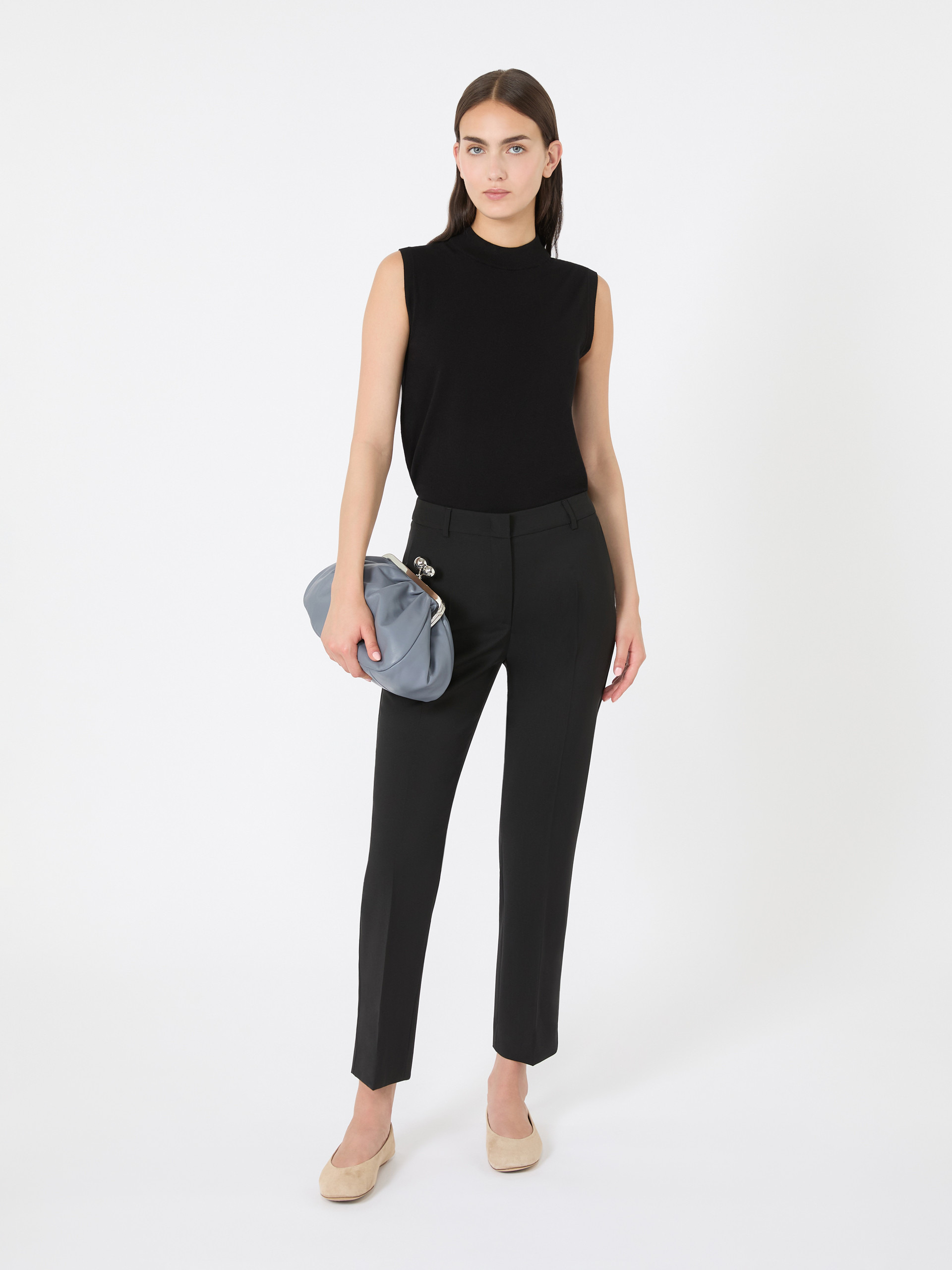 CANON Woollen cloth cigarette trousers - 2
