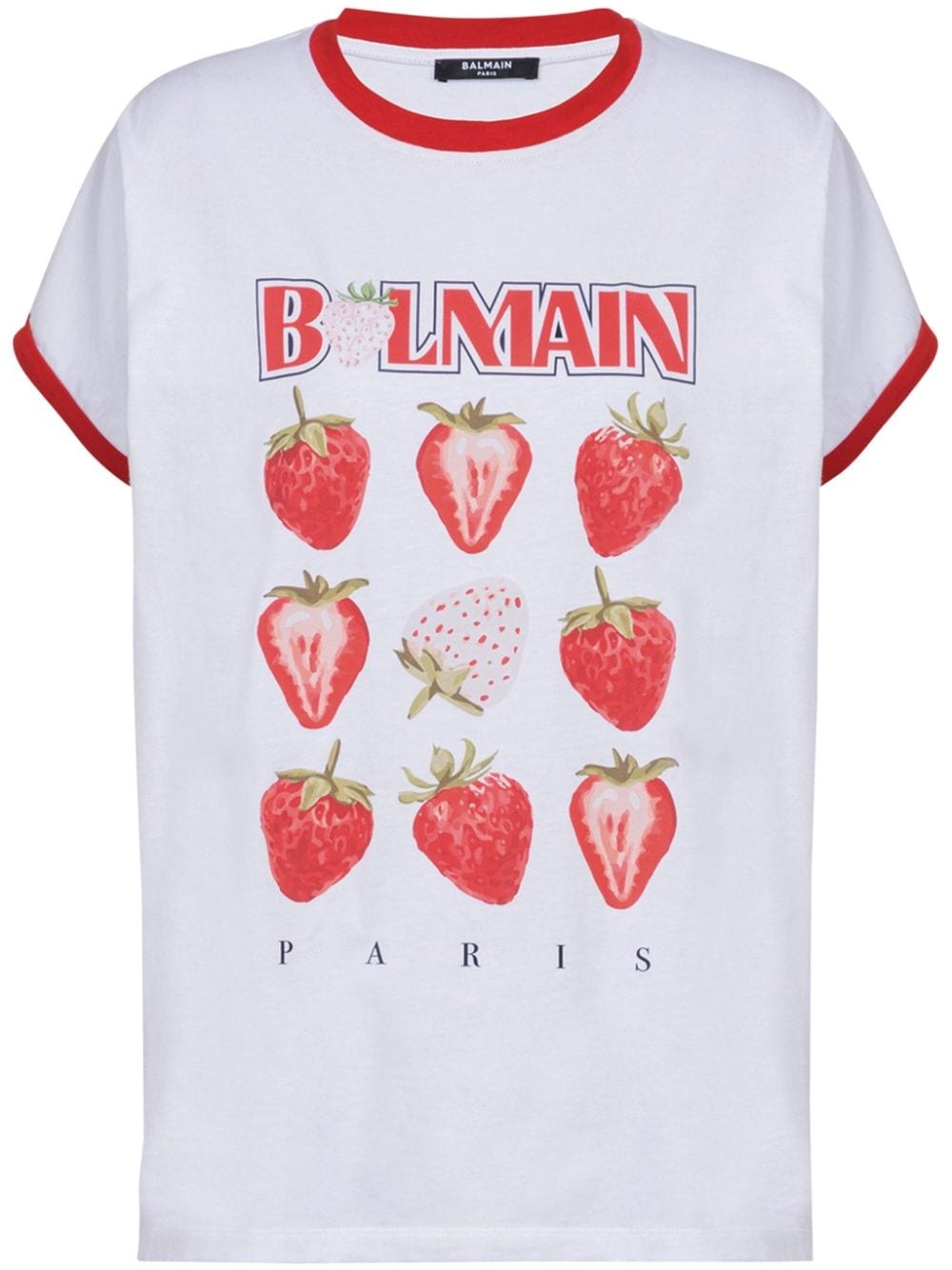 strawberry print T-shirt - 1