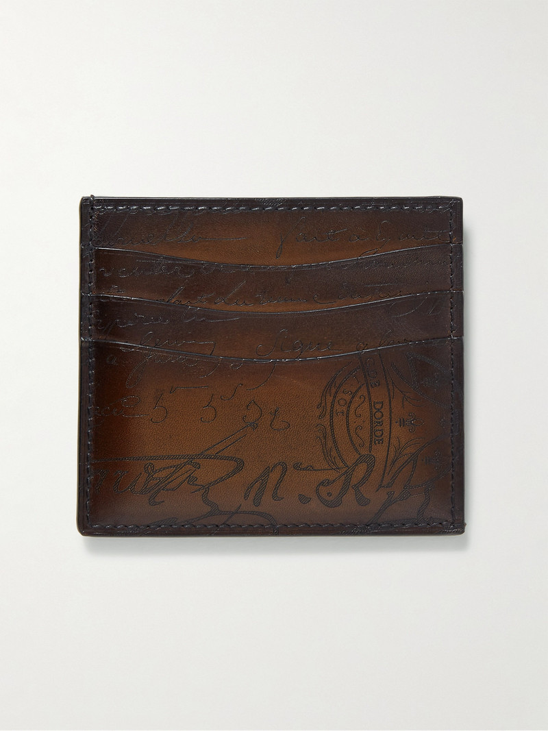 Bambou Scritto Venezia Leather Cardholder 1
