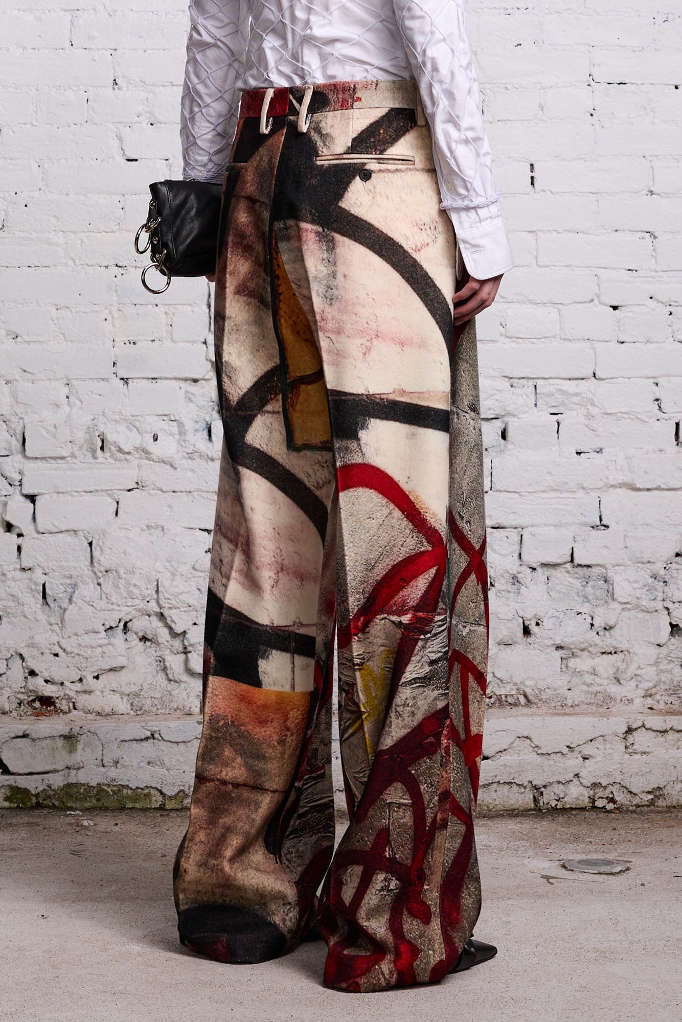 DAMON WOOL TROUSER - ABSTRACT PRINT - 6