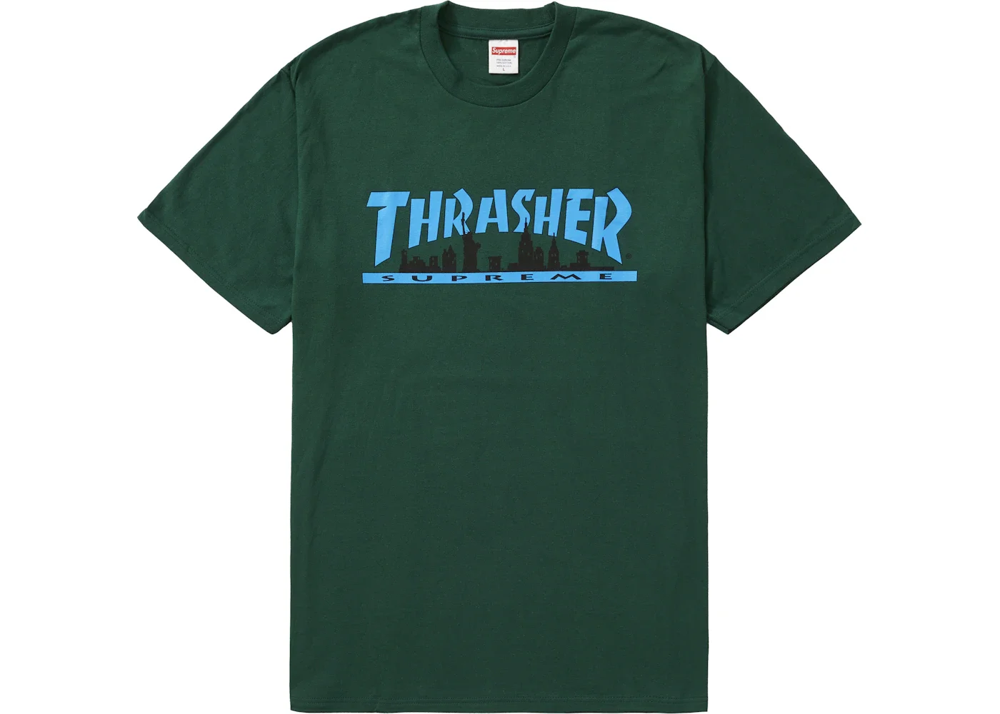 Supreme Thrasher Skyline Tee Dark Green - 1