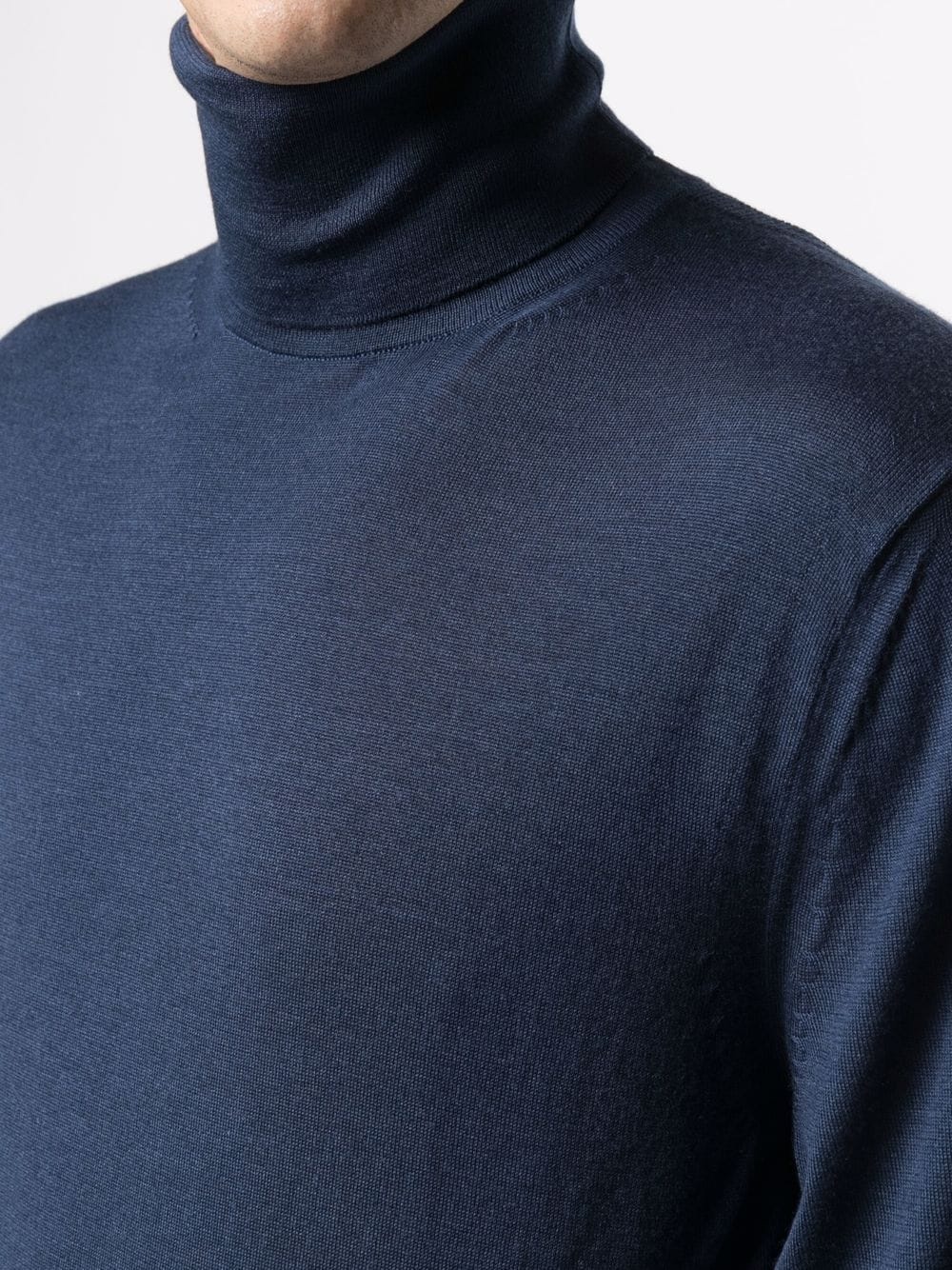 funnel neck cashmere blend jumper - 5