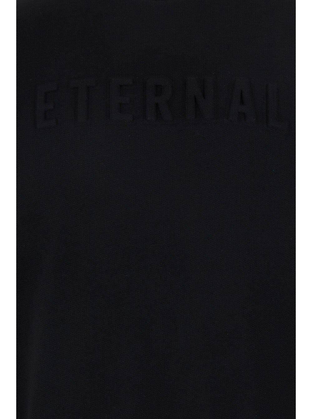 Fear Of God Men Black Crewneck Sweater With Tonal Logo Lettering Embroidery On The Front In Cotton B - 3