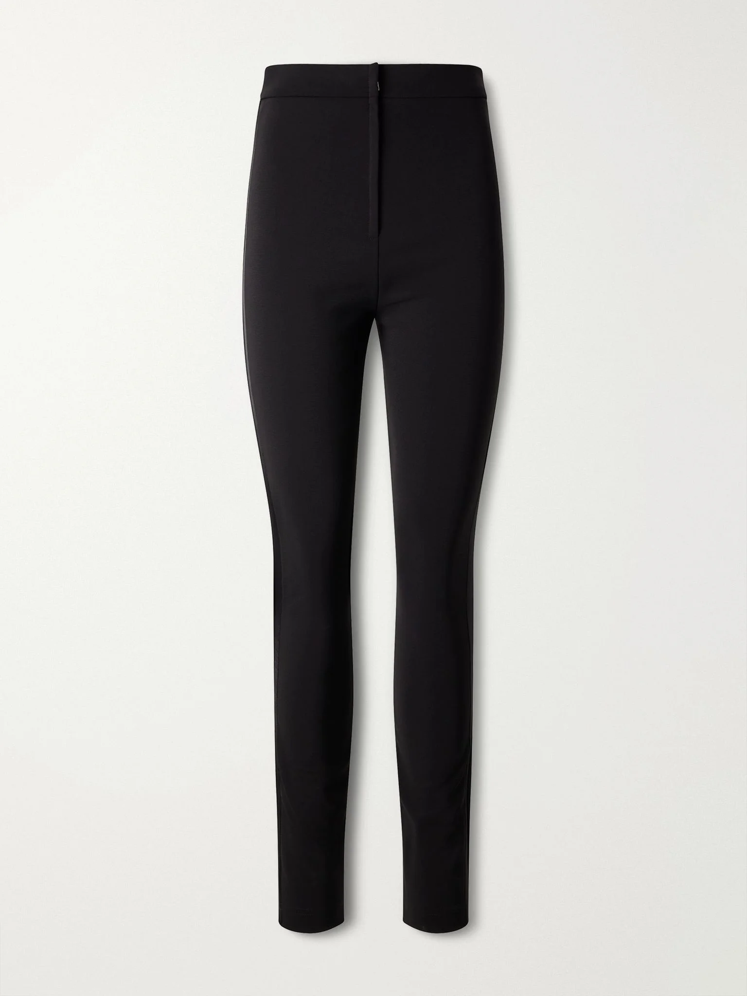 Stretch-jersey high-rise pants Black - 1