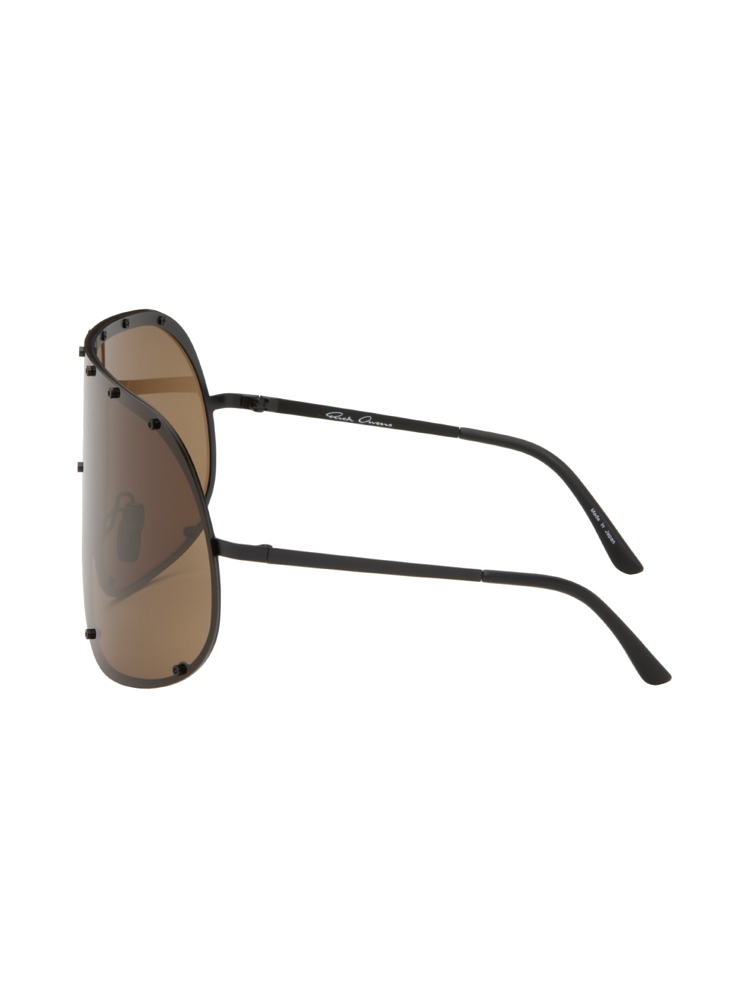 Black & Brown Shield Sunglasses - 3