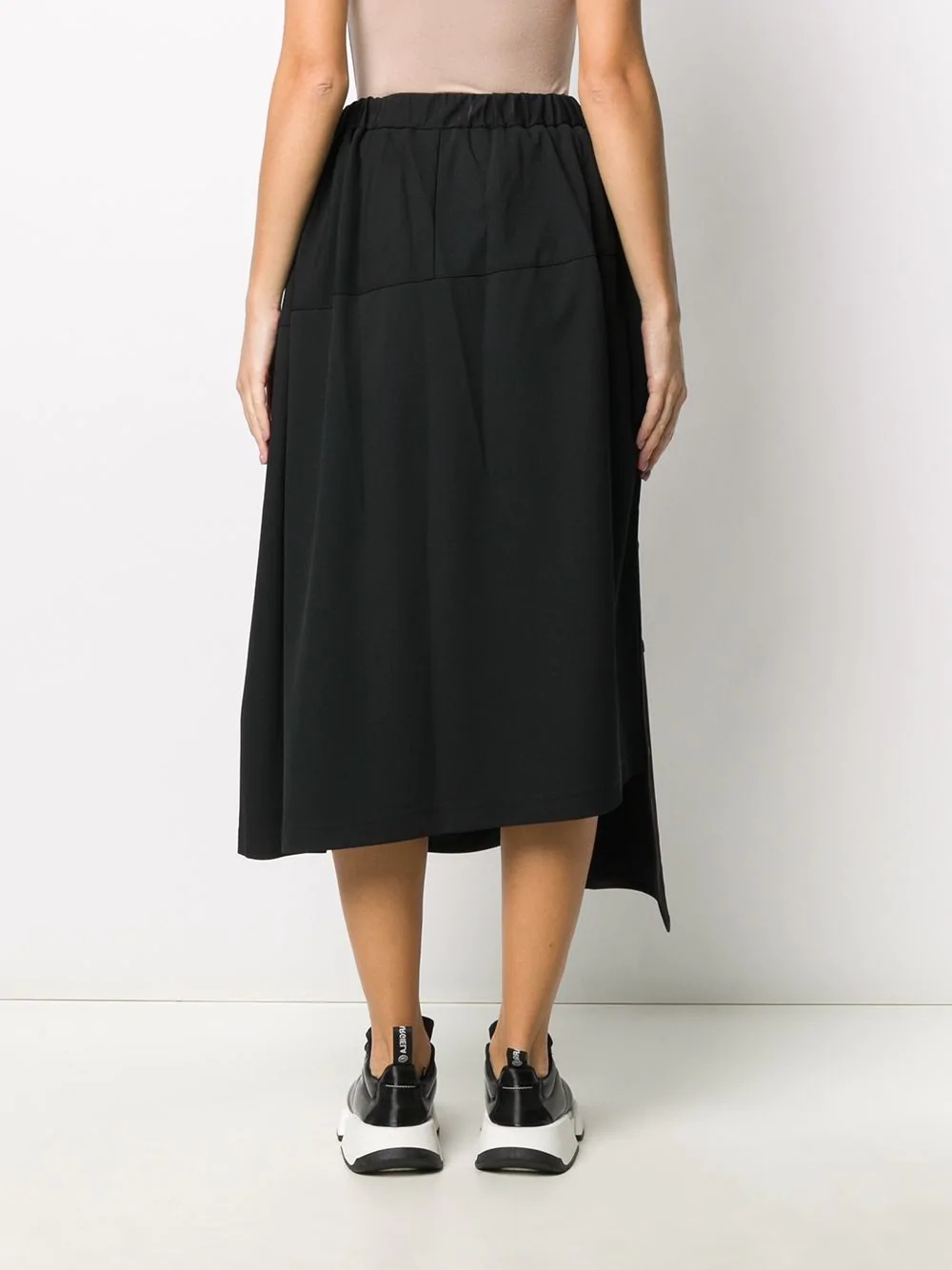 button front A-line skirt - 4