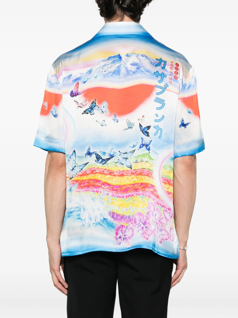 CASABLANCA Casablanca Teacher Butterfly Landscape Shirt outlook