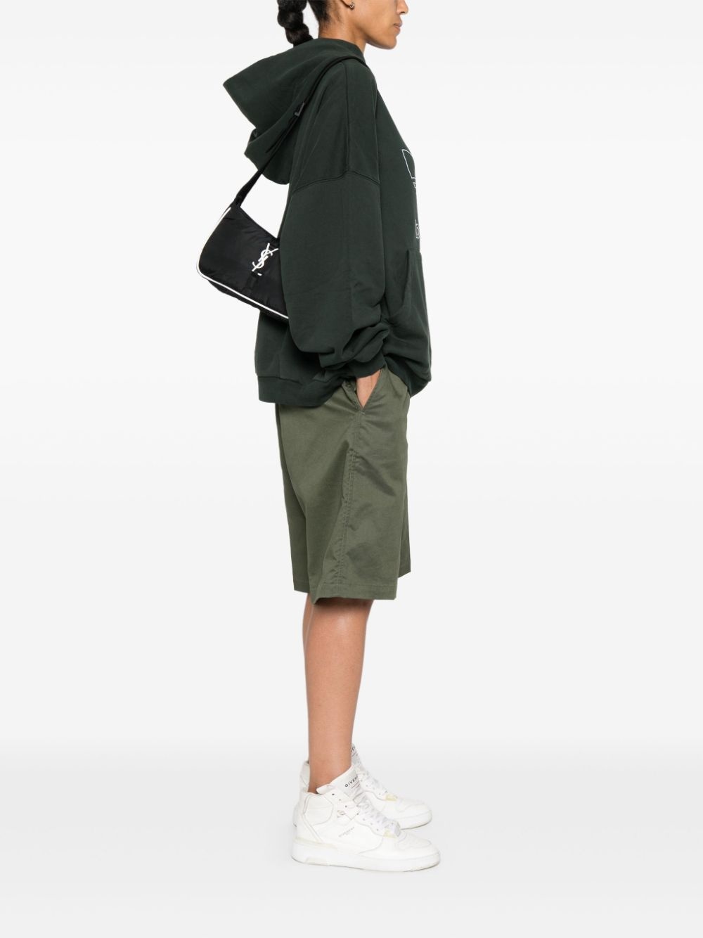 logo-plaque shoulder bag - 2