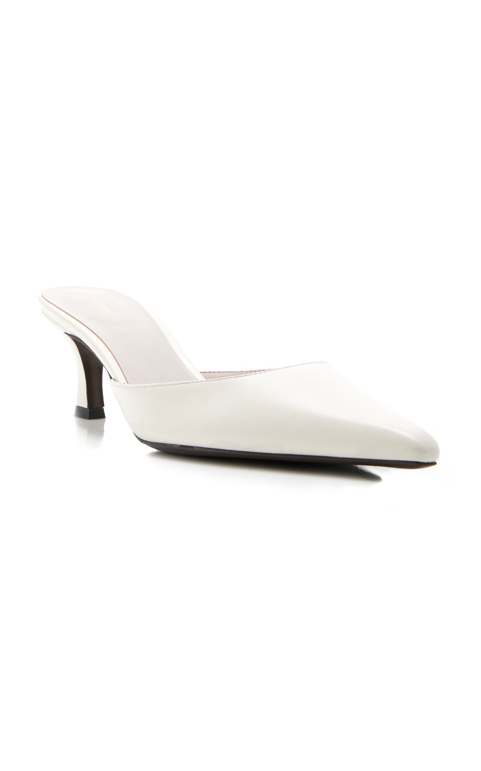 Cybil Leather Mules off-white - 5