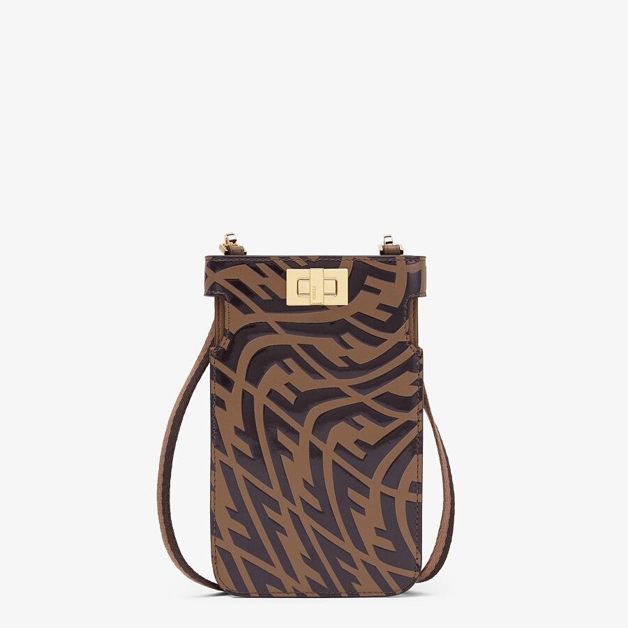 Brown leather pouch - 1