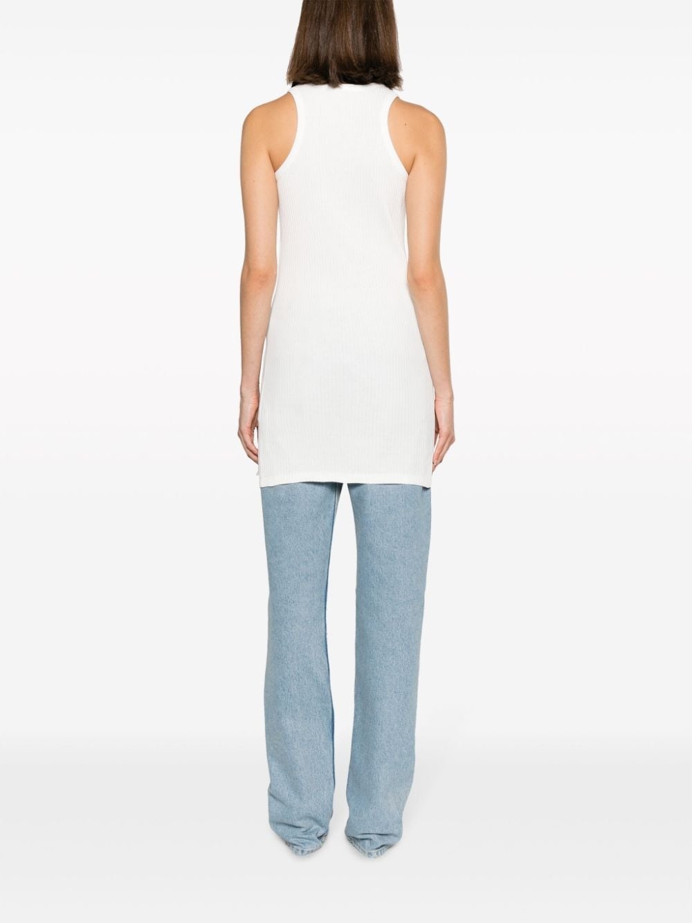 ribbed cotton tank top - 4