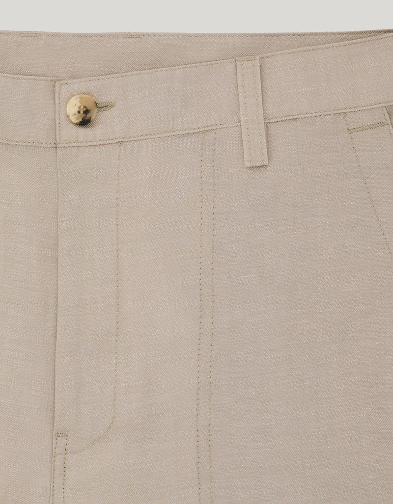 DUNE-COLORED CANALI NUVOLA COTTON REGULAR FIT FATIGUE PANTS 5