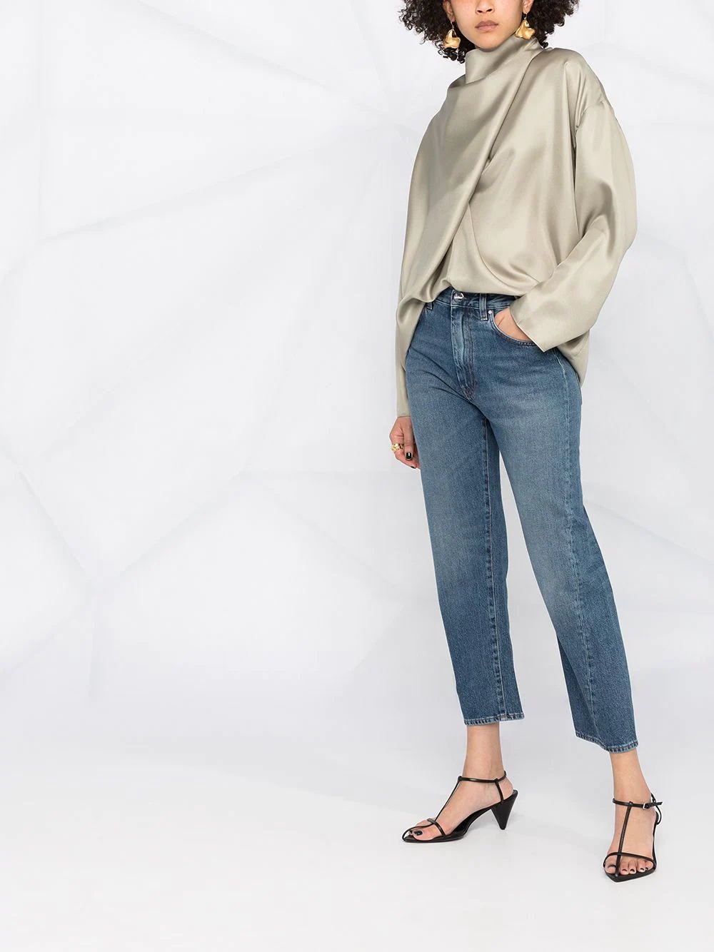 Original twisted seam cropped jeans - 6
