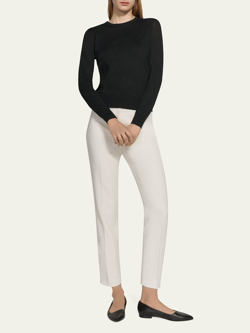 Theory Regal Merino Wool Knit Crewneck Top outlook