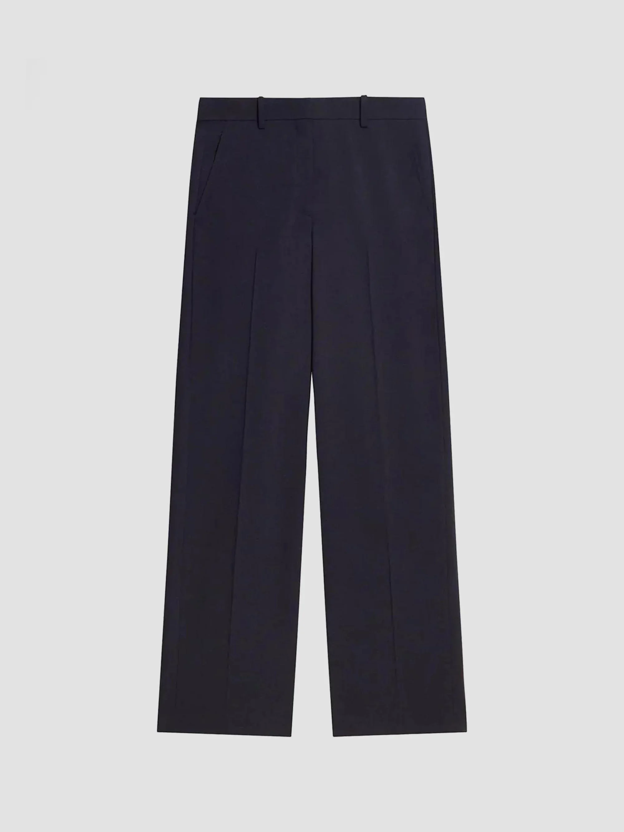 Women's Back Pleated Trousers - Deep Navy - 1