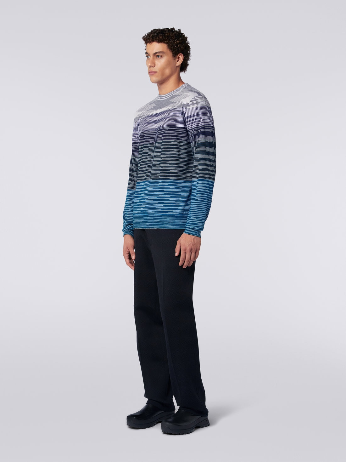 Slub wool crew-neck pullover - 3
