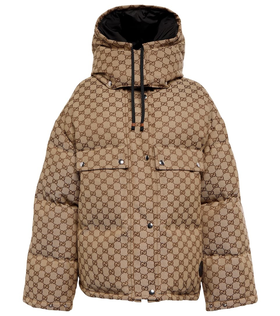 GUCCI GG canvas puffer down jacket | mytheresa | REVERSIBLE